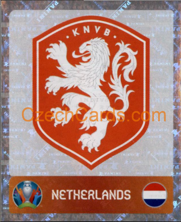 Team Logo 2020 Panini UEFA EURO sticker orange foil #268