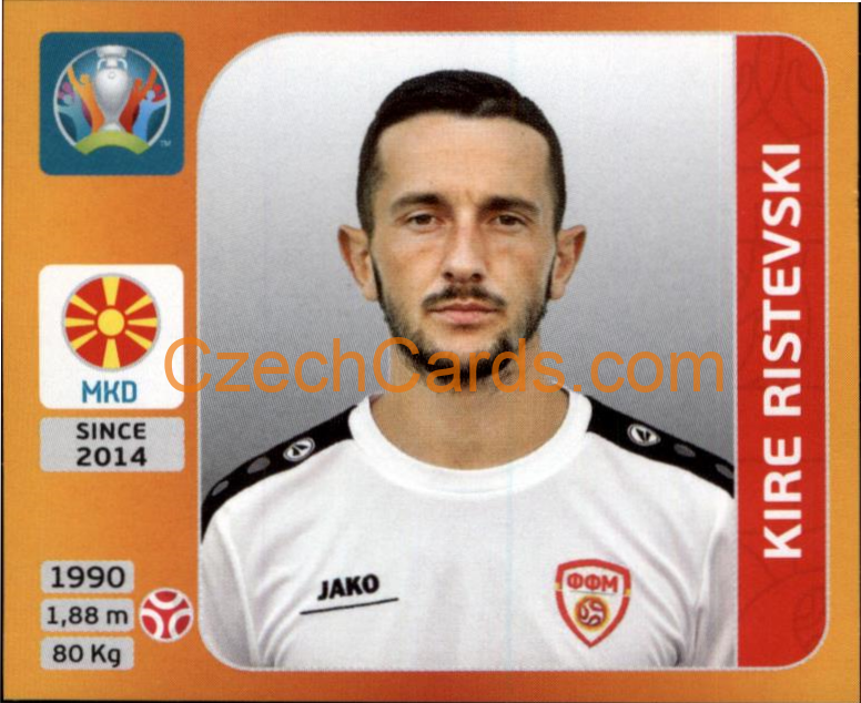 Kire Ristevski 2020 Panini UEFA EURO sticker orange #294