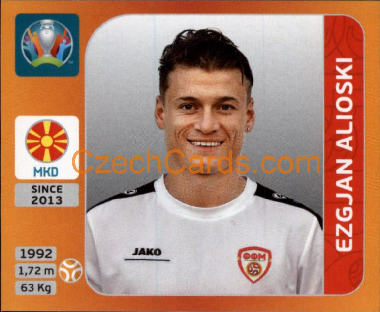 Ezgjan Alioski 2020 Panini UEFA EURO sticker orange #299
