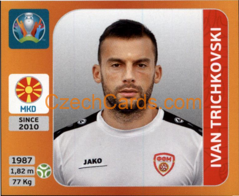 Ivan Trichkovski 2020 Panini UEFA EURO sticker orange #309