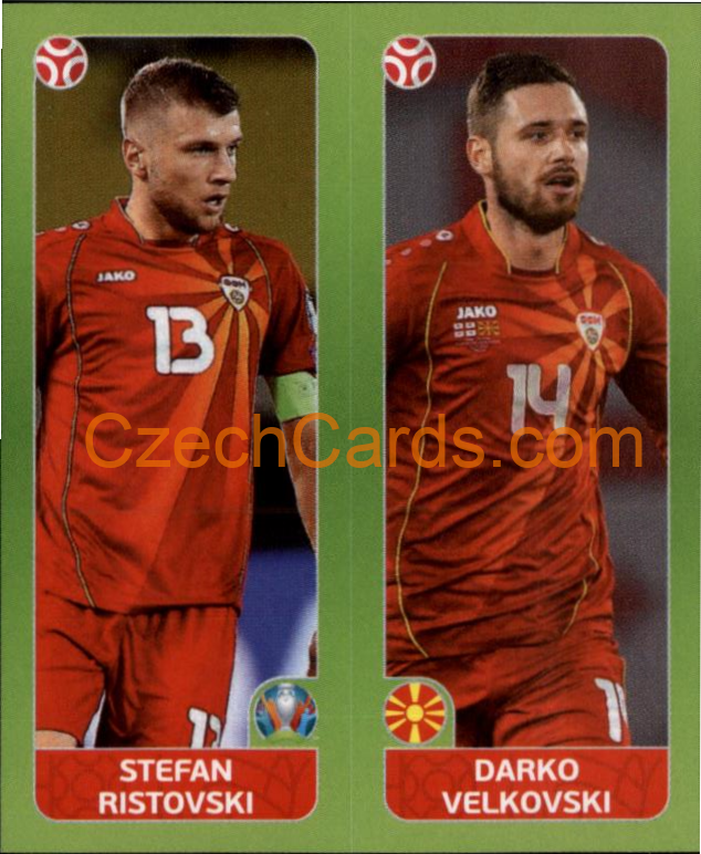 Ristovski / Velkovski 2020 Panini UEFA EURO sticker orange #311