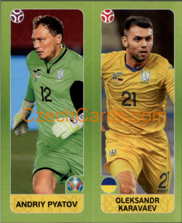 Pyatov / Karavaev 2020 Panini UEFA EURO sticker orange #316