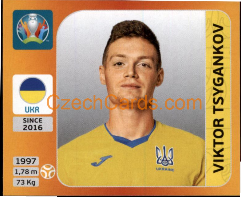 Viktor Tsygankov 2020 Panini UEFA EURO sticker orange #338