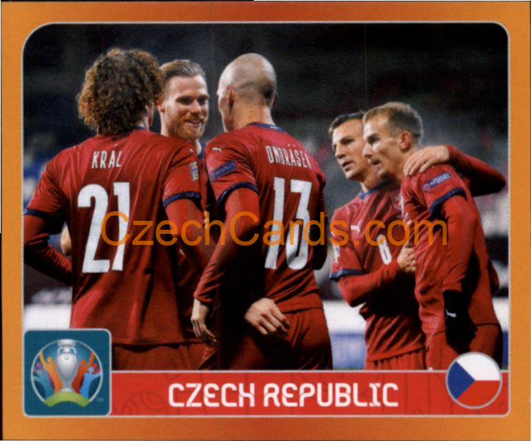 Group D. Czech Republic 2020 Panini UEFA EURO sticker orange #344