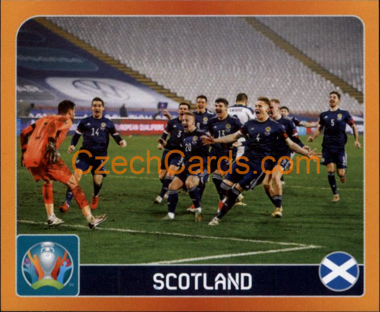 Group D. Scotland 2020 Panini UEFA EURO sticker orange #346