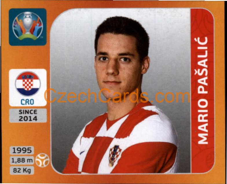 Mario Pašalić 2020 Panini UEFA EURO sticker orange #361