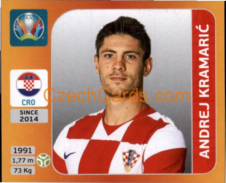 Andrej Kramarić 2020 Panini UEFA EURO sticker orange #364