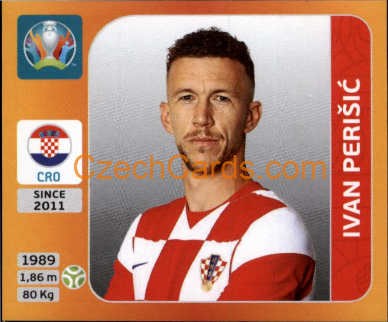 Ivan Perišić 2020 Panini UEFA EURO sticker orange #365