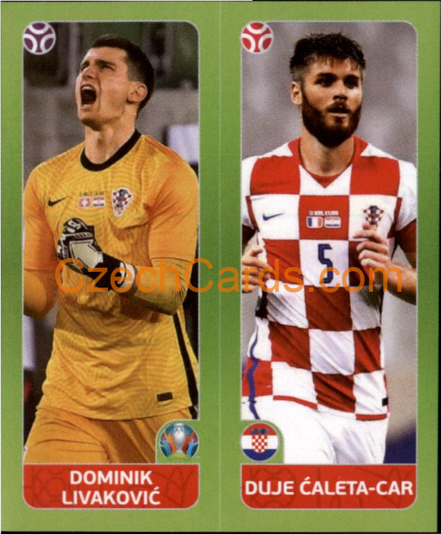 Livaković / Ćaleta-Car 2020 Panini UEFA EURO sticker orange #368