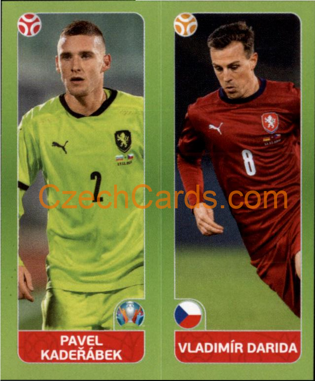 Pavel Kadeřábek / Vladimír Darida 2020 Panini UEFA EURO sticker orange #376