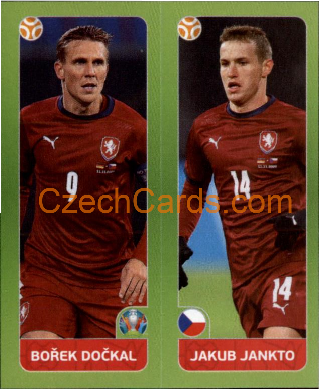 Bořek Dočkal / Jakub Jankto 2020 Panini UEFA EURO sticker orange #377