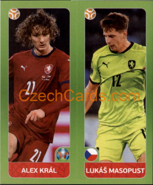 Alex Král / Lukáš Masopust 2020 Panini UEFA EURO sticker orange #378