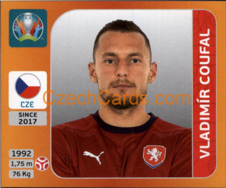 Vladimír Coufal 2020 Panini UEFA EURO sticker orange #386