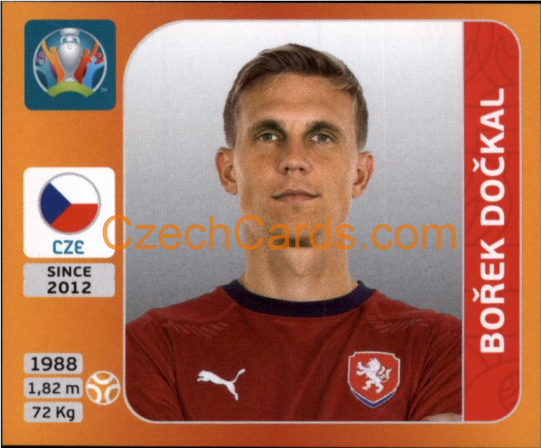 Bořek Dočkal 2020 Panini UEFA EURO sticker orange #391