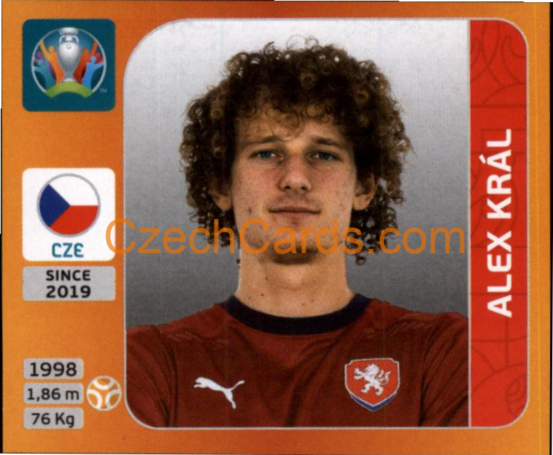 Alex Král 2020 Panini UEFA EURO sticker orange #393