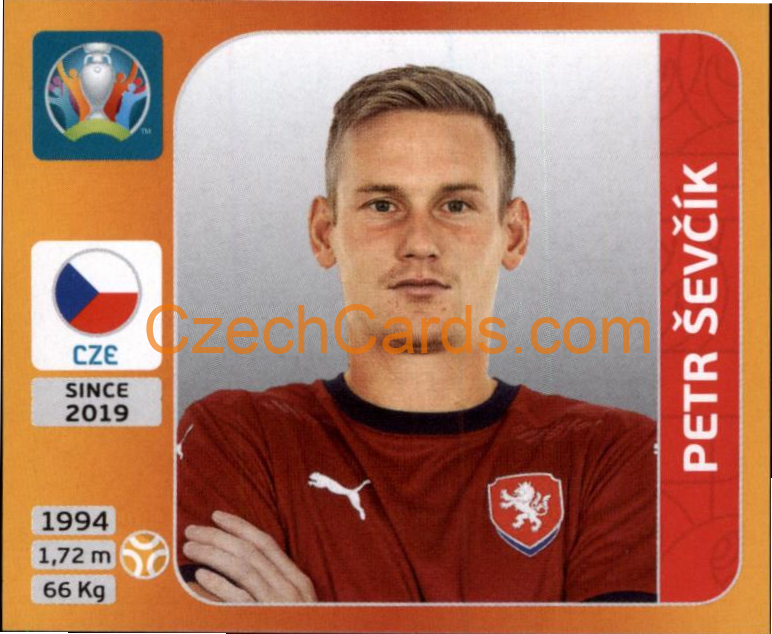 Petr Ševčík 2020 Panini UEFA EURO sticker orange #395