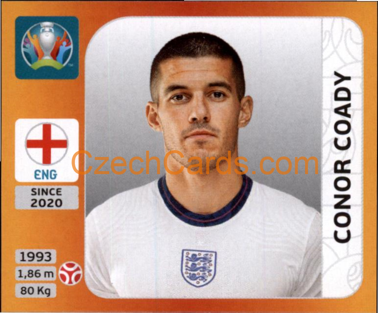 Conor Coady 2020 Panini UEFA EURO sticker orange #406