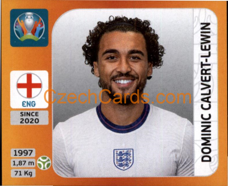 Dominic Calvert-Lewin 2020 Panini UEFA EURO sticker orange #417