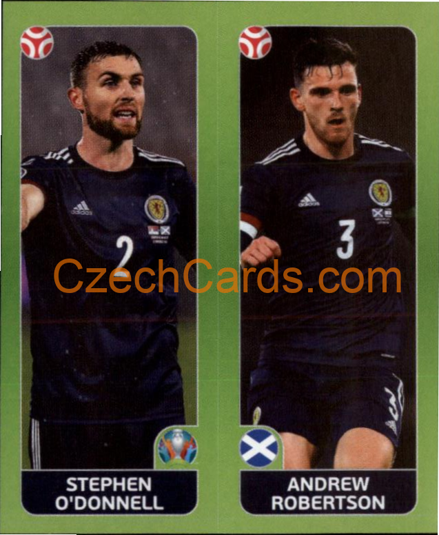 O'Donnell / Robertson 2020 Panini UEFA EURO sticker orange #429
