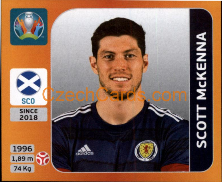 Scott McKenna 2020 Panini UEFA EURO sticker orange #439