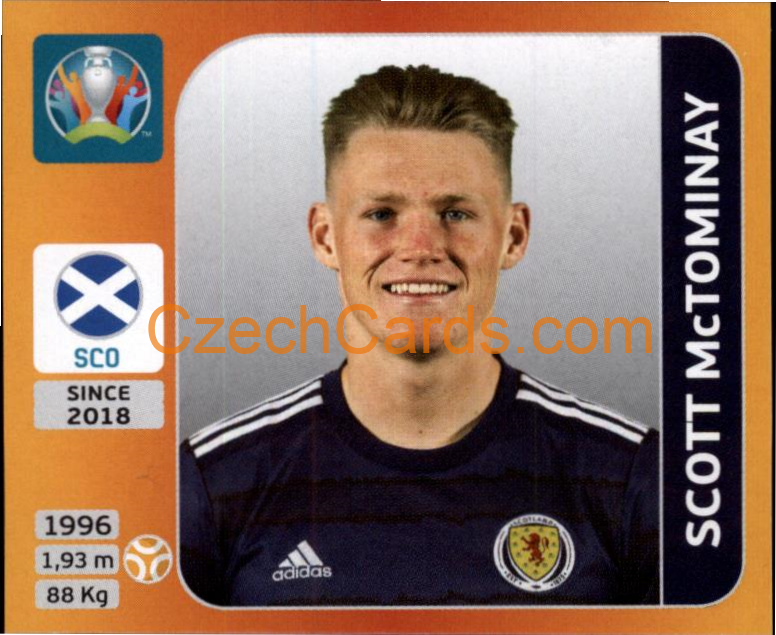 Scott McTominay 2020 Panini UEFA EURO sticker orange #451