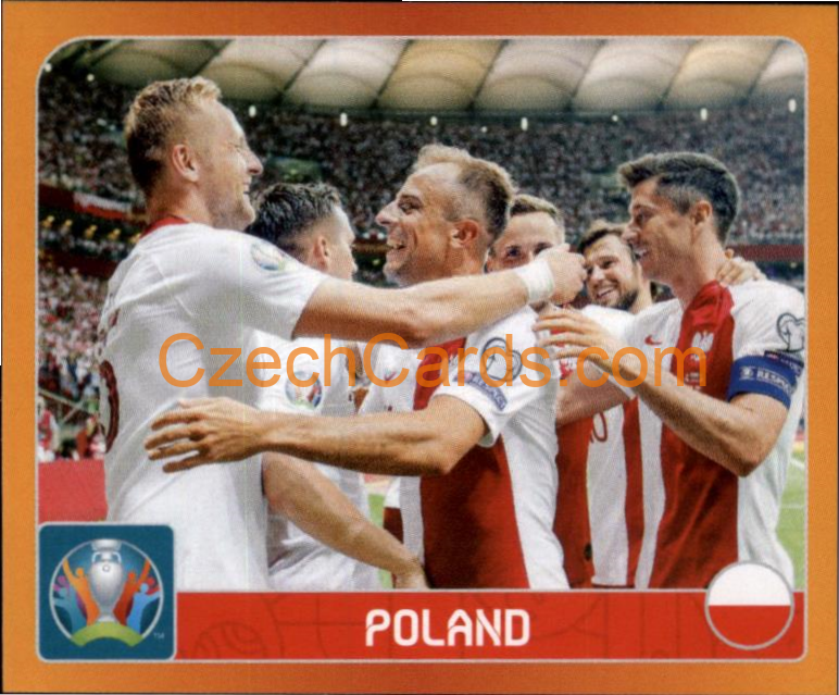 Group E. Poland 2020 Panini UEFA EURO sticker orange #455