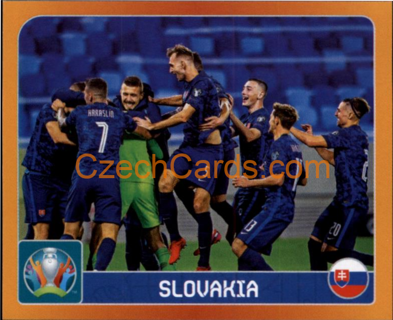 Group E. Slovakia 2020 Panini UEFA EURO sticker orange #456