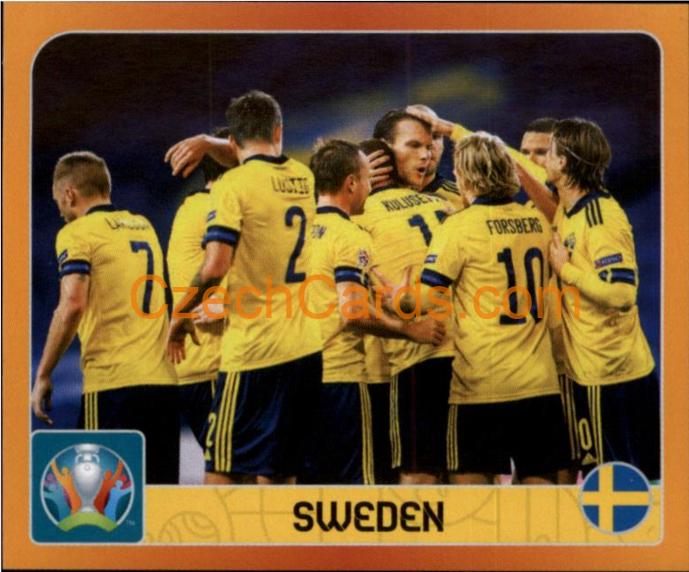 Group E. Sweden 2020 Panini UEFA EURO sticker orange #458