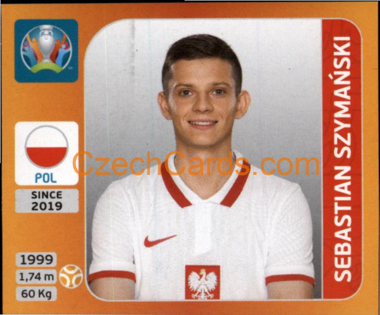 Sebastian Szymański 2020 Panini UEFA EURO sticker orange #475