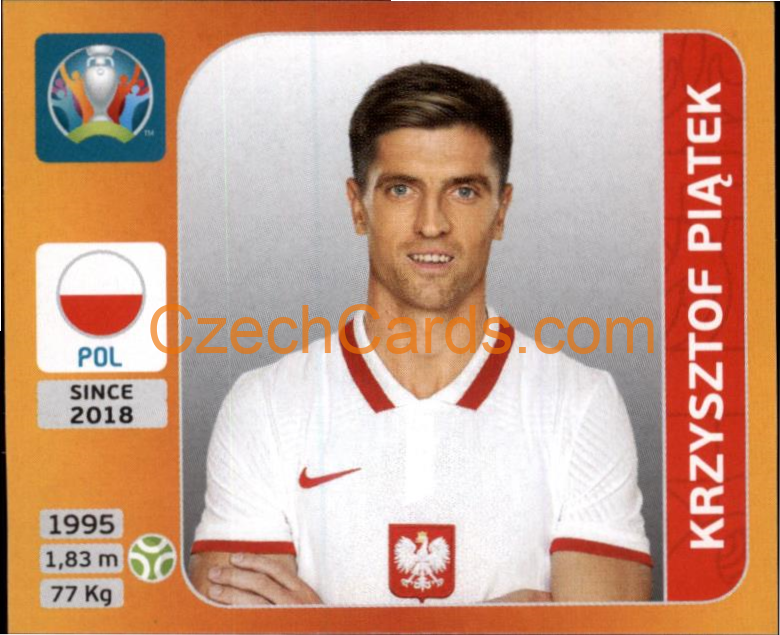 Krzysztof Piątek 2020 Panini UEFA EURO sticker orange #479