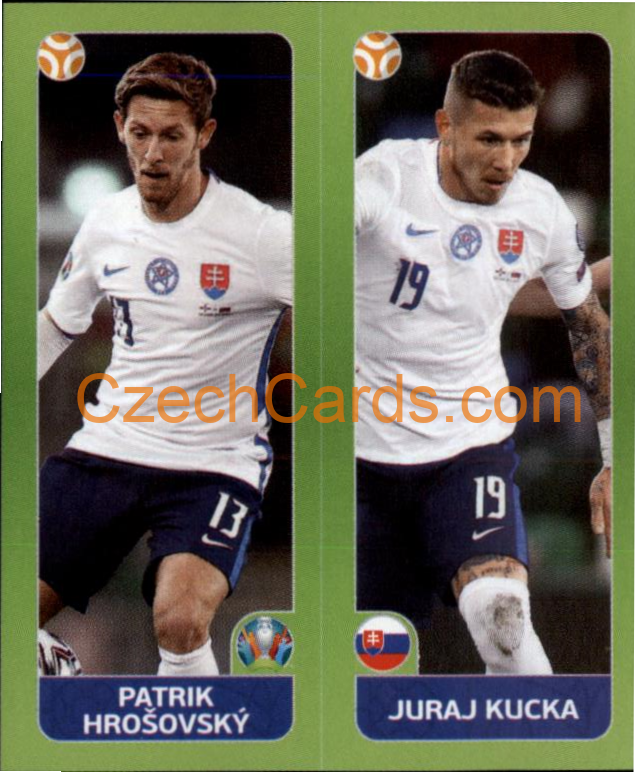 Patrik Hrošovský / Juraj Kucka 2020 Panini UEFA EURO sticker orange #489