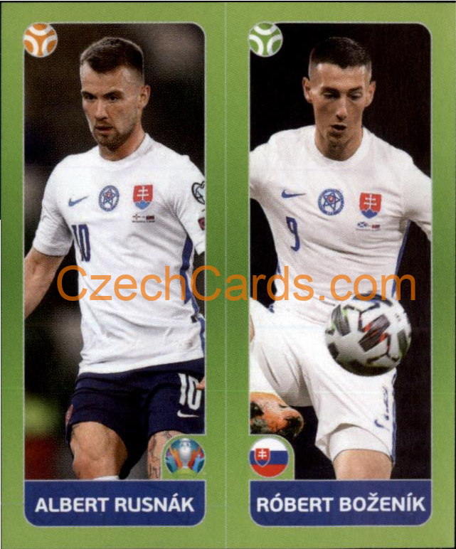 Albert Rusnák / Róbert Boženík 2020 Panini UEFA EURO sticker orange #491