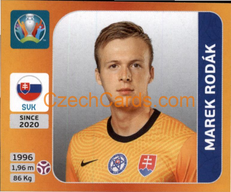 Marek Rodák 2020 Panini UEFA EURO sticker orange #493