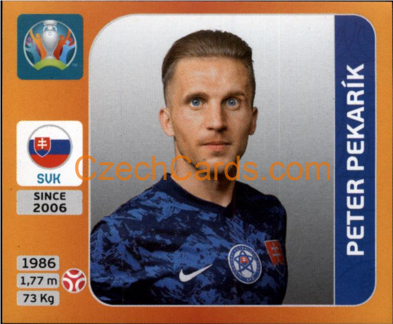 Peter Pekarík 2020 Panini UEFA EURO sticker orange #497