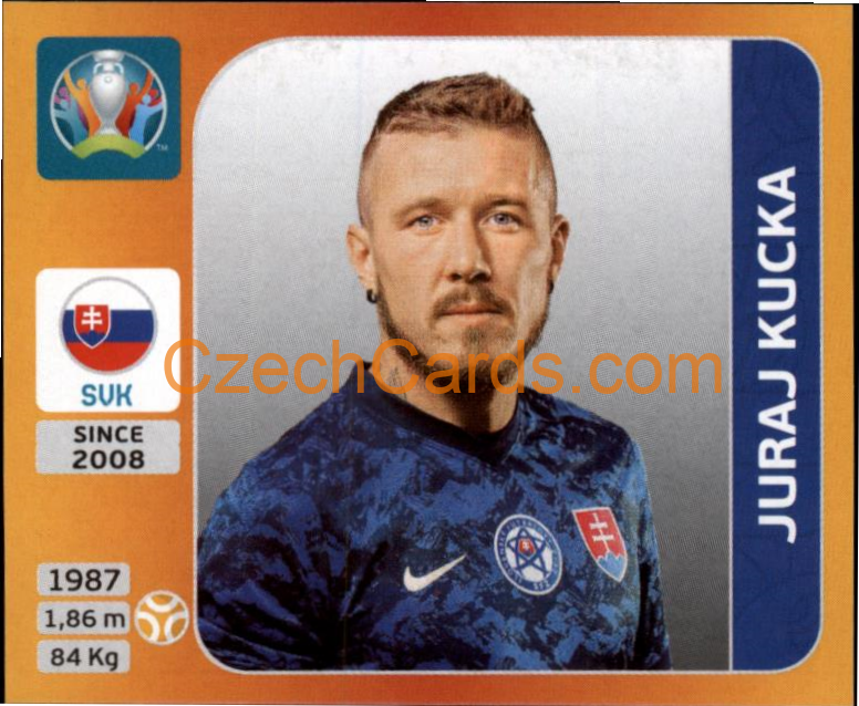 Juraj Kucka 2020 Panini UEFA EURO sticker orange #507