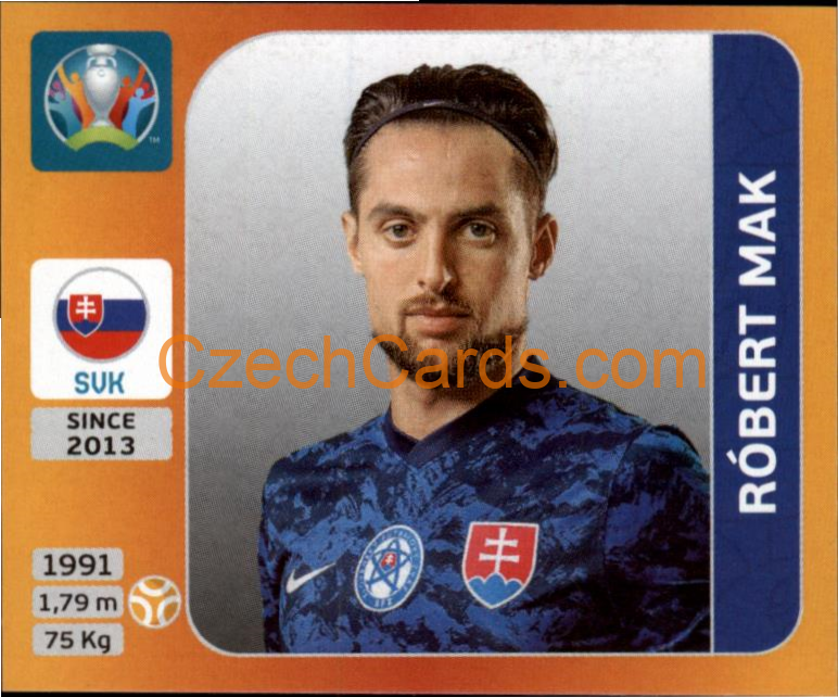 Róbert Mak 2020 Panini UEFA EURO sticker orange #509