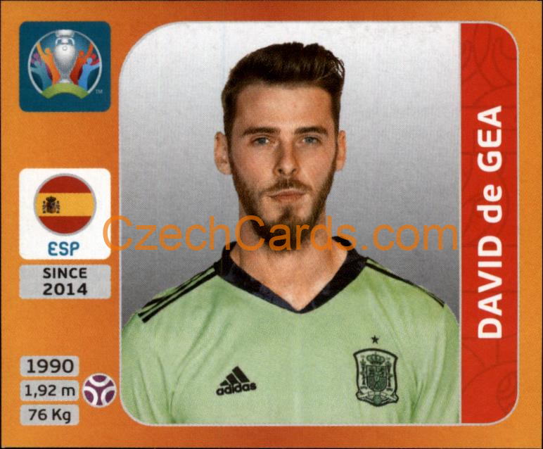 David de Gea 2020 Panini UEFA EURO sticker orange #515