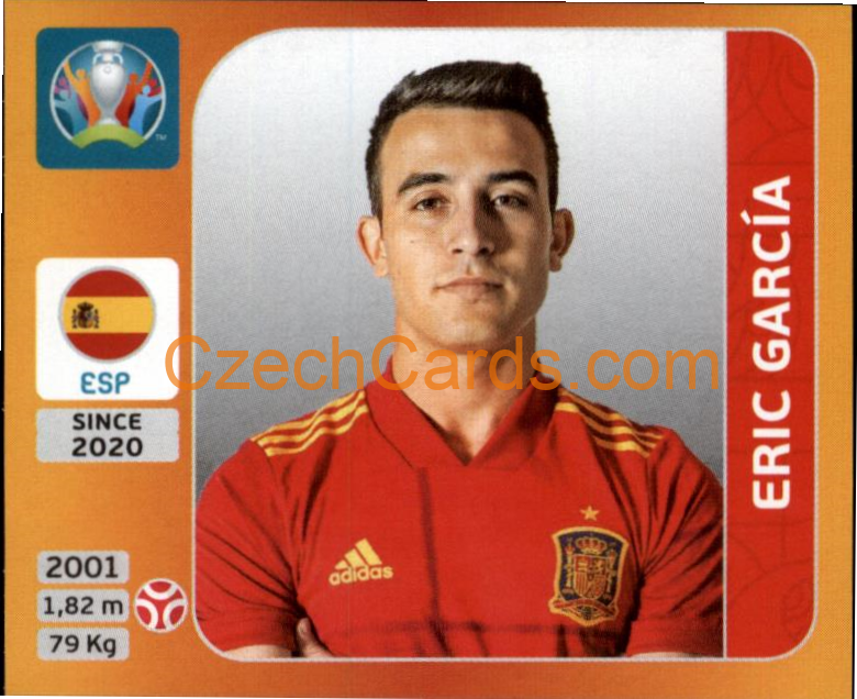 Eric García 2020 Panini UEFA EURO sticker orange #518