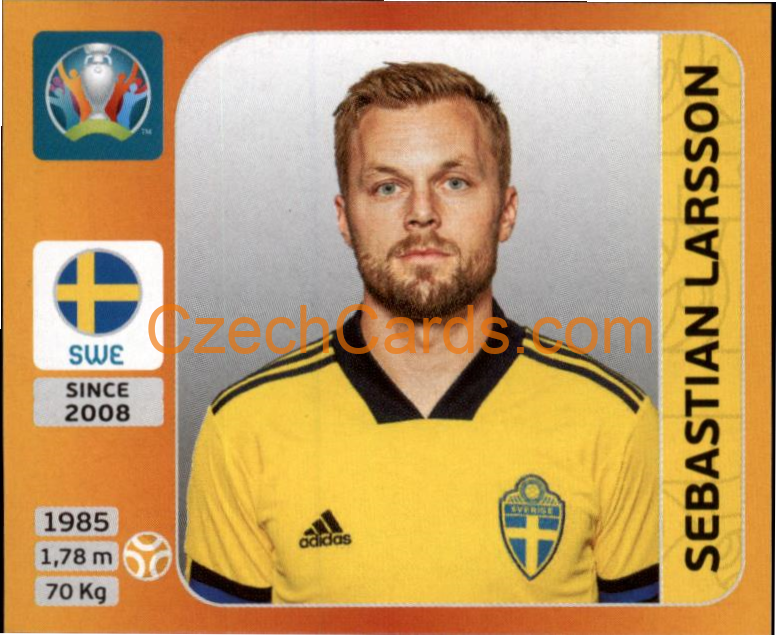 Sebastian Larsson 2020 Panini UEFA EURO sticker orange #559