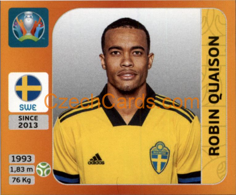 Robin Quaison 2020 Panini UEFA EURO sticker orange #566