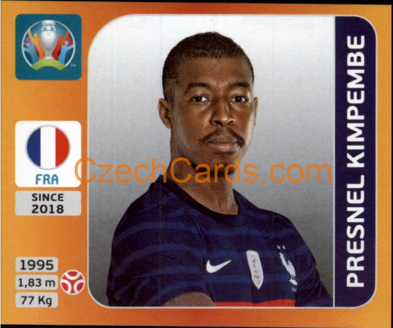 Presnel Kimpembe 2020 Panini UEFA EURO sticker orange #576