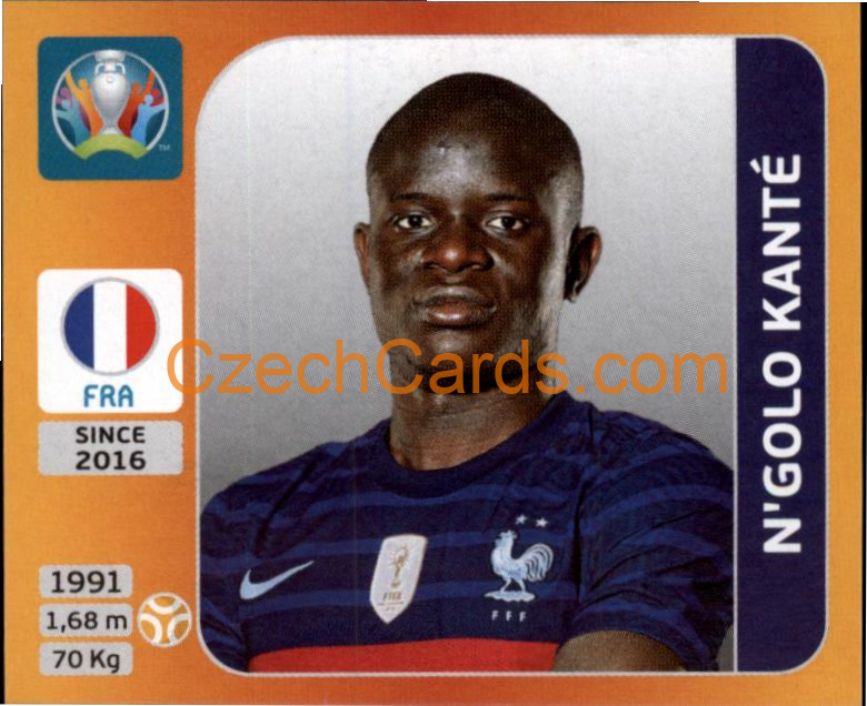 N’Golo Kanté 2020 Panini UEFA EURO sticker orange #582