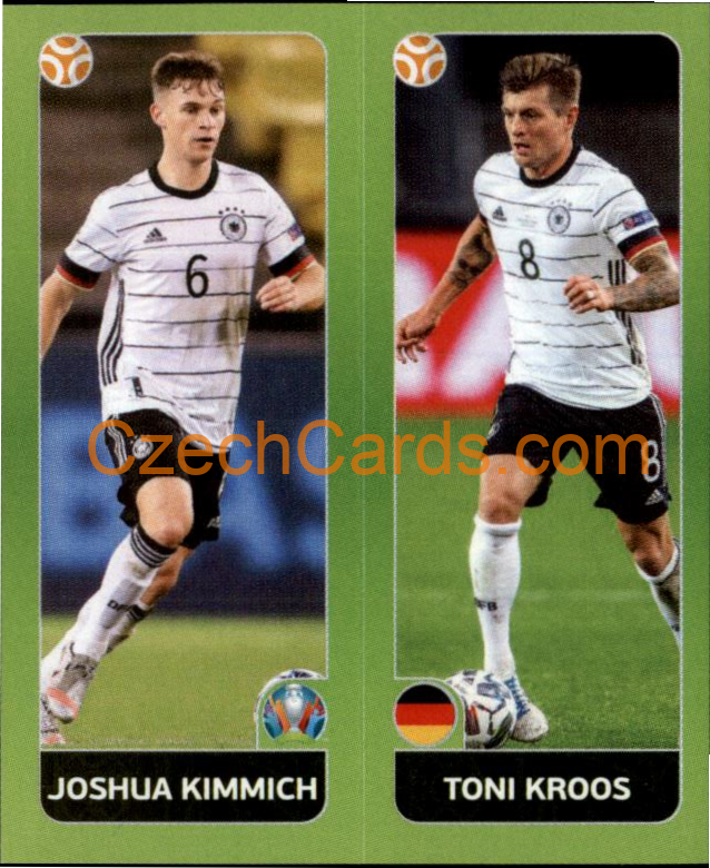Joshua Kimmich / Toni Kroos 2020 Panini UEFA EURO sticker orange #602