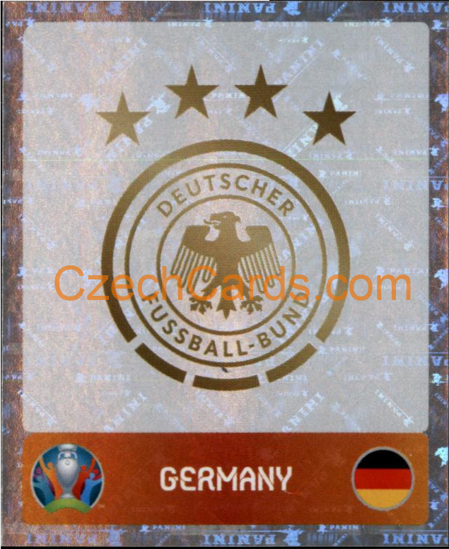 Team Logo 2020 Panini UEFA EURO sticker orange foil #604