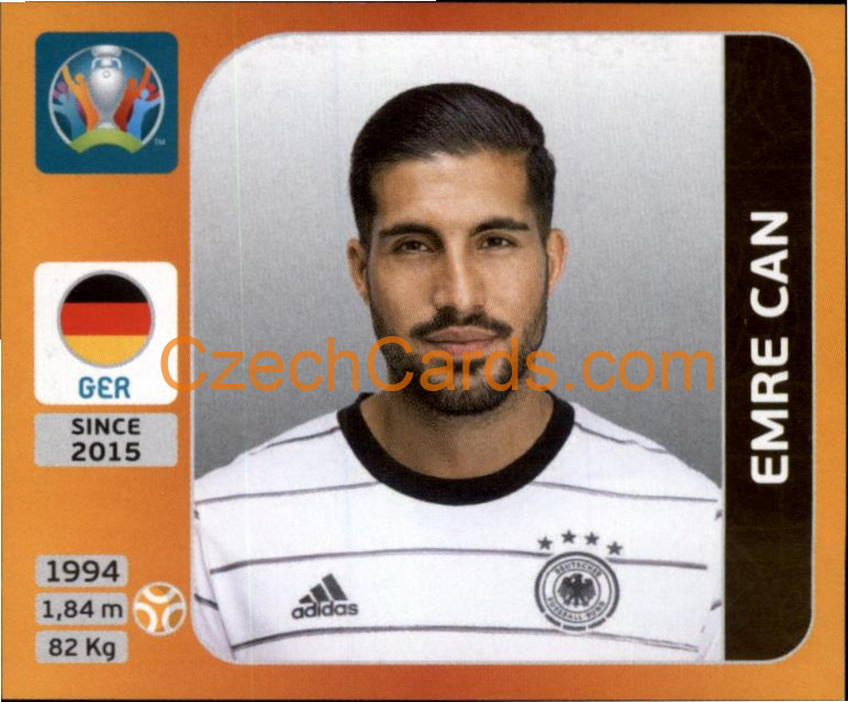 Emre Can 2020 Panini UEFA EURO sticker orange #614