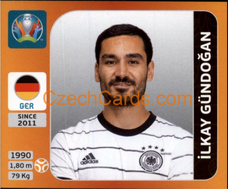 İlkay Gündoğan 2020 Panini UEFA EURO sticker orange #617