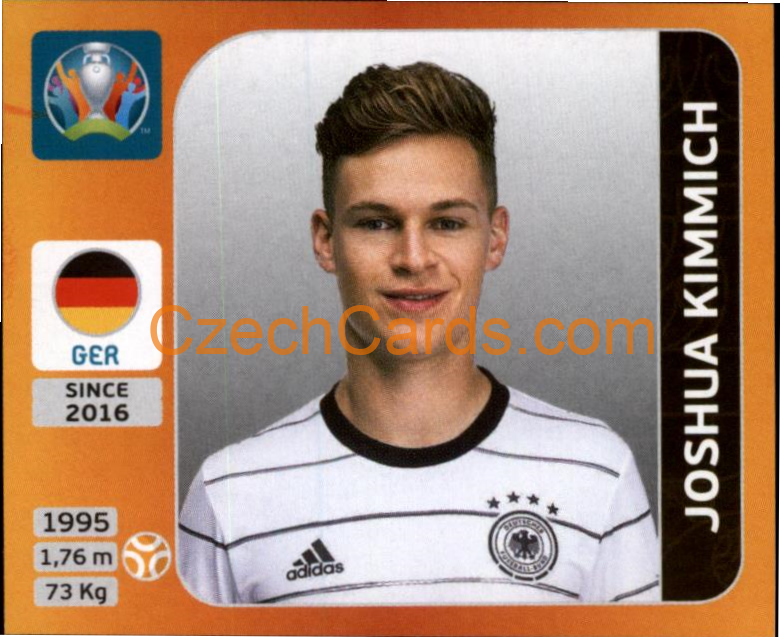 Joshua Kimmich 2020 Panini UEFA EURO sticker orange #619