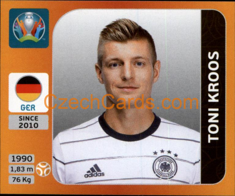 Toni Kroos 2020 Panini UEFA EURO sticker orange #620