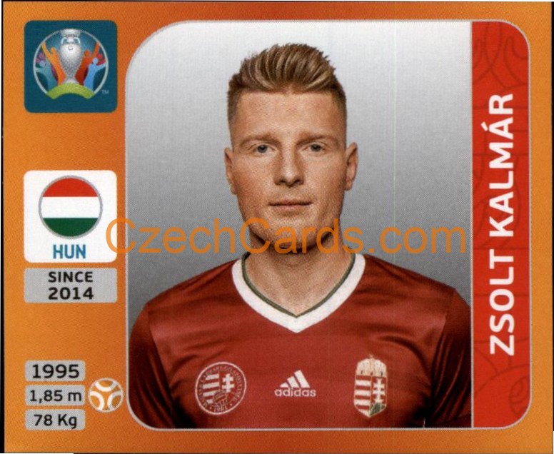 Zsolt Kalmár 2020 Panini UEFA EURO sticker orange #635
