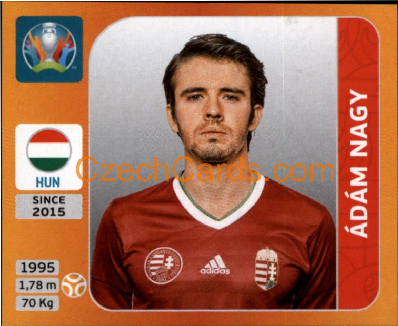 Ádám Nagy 2020 Panini UEFA EURO sticker orange #637